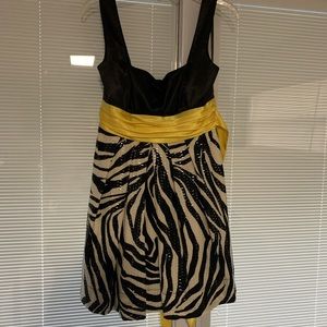 Zebra cocktail dress